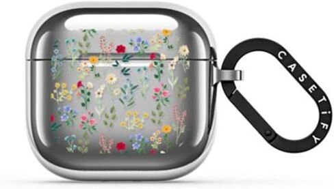 CaseTify Mirror Airpods (4th Gen) مع خاتم الرسوم المتحركة - الكروم - الفضة in Kuwait