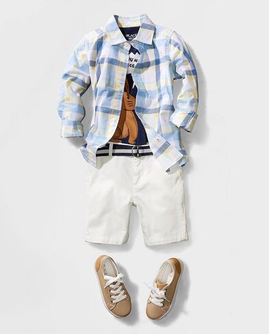 The Children's Place Baby-Boys and Toddler Belted Chino Shorts in Saudi Arabia