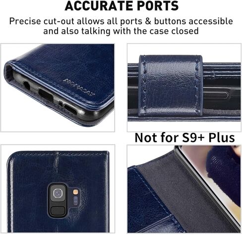 علبة محفظة Monasay متوافقة مع Galaxy S9 ، 5.8 بوصة ، [واقي الشاشة المشمولة] in Kuwait