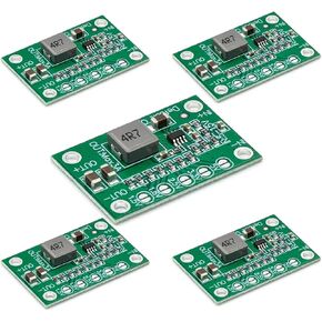 5 Packs MP1495 DC-DC Step-Down Module Voltage Conversion Boards. Output voltages Including 1.25V, 1.8V, 2.5V, 3.3V, 5V, and a Maximum Output Current of 3A.