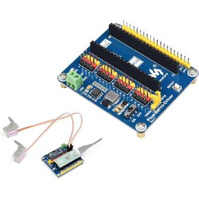 Servo Driver Module Compatible with Raspberry Pi Pico 2W/2/Pico W/Pico, 16-bit Resolution, Up to 16-Channel Servo/PWM Outputs, Support SG90 MG90S MG996R Servo, Ideal for Robotic Arm or Hexapod Walker