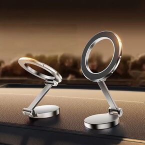 MagSafe Car Mount - [1080 ° Multi Angle Adjustment] Magnetic Phone Holder for Car, Adjustable Metal Arm, Aviation zinc Alloy,Ultra Magnet, Fit for iPhone 16 15 14 13 Series&All Phones ﻿