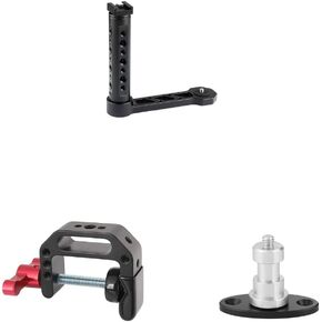 CAMVATE Universal L Bracket Handle + C-Clamp + 1/4"-20 Thread Screw Connector