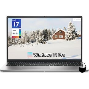 Dell Inspiron 15 Business Laptop, 15.6" FHD+ 250 nit 120Hz Display, Intel 10 Cores i7-1355U, 32 GB RAM, 1 TB SSD, 1080P Webcam, Backlit Keyboard, Windows 11 Pro, Anti-Slip Mouse, 32GB Flash Drive