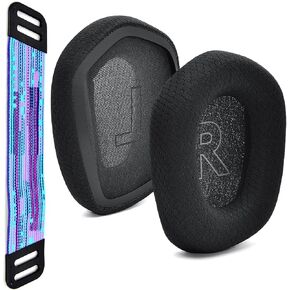 G733 Mod Kit Replacement Earpads and Headband Compatible with Logitech G733 Lightspeed Wireless Gaming Headset