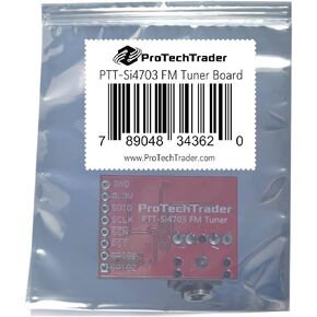 SI4703 FM توليف التقييم التقييم التقييم مجلس تطوير التردد الراديو التردد يستكشف Sparkfun WRL-12938 V13 ، Arduino/Raspberry PI AVR ARM Microcontroller في Make: Radio Electronics Book