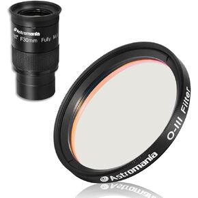 Astromania 2" Ultra-Wide 80 Degree Eyepiece F30mm - Bundle with - 2" O-III Filter