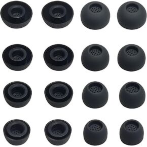 Memory Foam Ear Tips for Sennheiser Momentum 4 True Wireless Replacement Earbuds Tips for Sennheiser Momentum 4 True Wireless, Fit in Case, 3 Pairs LMS Black
