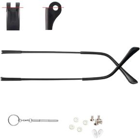 QYAJS 1 Pair Metal Glasses Replacement Glasses Legs Glasses Arm Legs Replacement Eyeglass Repair Kit