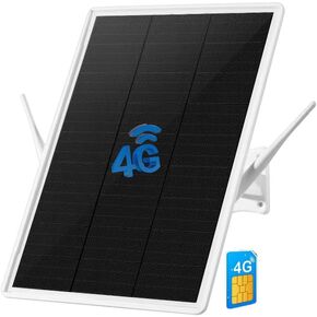 جهاز توجيه مودم 4G LTE يعمل بالطاقة الشمسية ، جهاز التوجيه اللاسلكي الخارجي مع فتحة بطاقة SIM ، خطة تجريبية مجانية أو بطاقة SIM ، النقطة الساخنة للهاتف المحمول 2.4 جيجا هرتز Wi-Fi 150mpbs ، هوائيات خارجيتين ، مودم لأي عامل (33*25 سم)