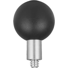 1" Ball Mount Adapter with 1/4"-20 Threaded Stud Post for Insta360 DJI OSMO Action Pocket3 Camera Motion Sensors Devices Tough-Ball Compatible with RAM Mounts B Size Double Socket Arm1 Inch Ball