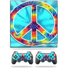 MightySkins Skin Compatible with Sony PlayStation 3 PS3 Slim Skins + 2 Controller Skins Sticker Peace Out