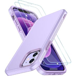 SPIDERCASE for iPhone Xr Case, [Crystal Clear Not Yellowing][with 2 Pcs Tempered Glass Screen Protectors] Slim Thin Case for iPhone XR 6.1"(Clear)