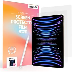 SIELO Paperfeel Screen protector Compatible with iPad Pro 11 inch (2022/2021/2020/2018 Models) [Anti Glare & Anti-Scratch] [Anti Fingerprint] [Anti Blue Light] [HD-Ultra Clear] [9H Hardness] [Easy