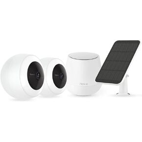 Noorio Wireless Security Camera Outdoor B310 x2, 1 Smart Hub x1 and Solar Panel x1