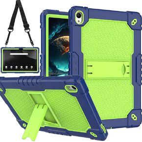 for Walmart Onn 11 inch Tablet Pro 2024 Model Case/Onn 11 inch Tablet Pro Model 100146660 Hybird Case Kids Friendly with Stand for Walmart Onn 11" Tablet Pro 2024 Released (Green/Pink)
