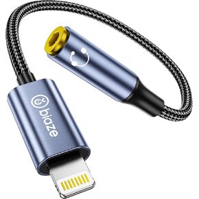 USB C to Lightning Audio Adapter, USB Type C Male to Lightning Female Headphone Converter, Compatible with iPhone 16/15 Full Series, iPad Pro, iPad Air 6/5/4, MacBook