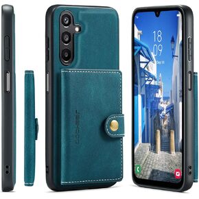 for Samsung Galaxy A16 Case Wallet Leather Detachable Magnetic Card Holder Shockproof Magnet Wallet Phone Cover for Samsung A16 5G (Brown)