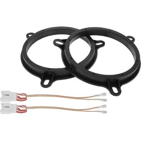 Speaker Spacer Ring Tweeter Speaker Spacer Adapter Car for Mazda CX-5 2013-2022 Rear Doors ABS Black with Audio Wiring Harness Waterproof