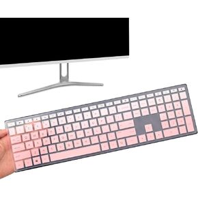 Keyboard Cover for HP Pavilion 27 inch All in One Desktop 27-xa0014/27 Xa0055Ng/0370Nd/0076Hk/0010Na, HP Pavilion 24-inch 24-xa0020 Xa0002A Xa0032 xa0013w,HP Pavilion Wireless Keyboard-Ombre Pink…