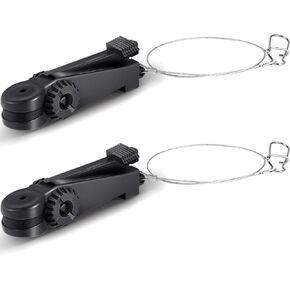 2 Pcs Fishing Downrigger Line Release Clips with Leader Snap Weight Release Clips for Kites Planer Board Downrigger Trolling Offshore Fishing