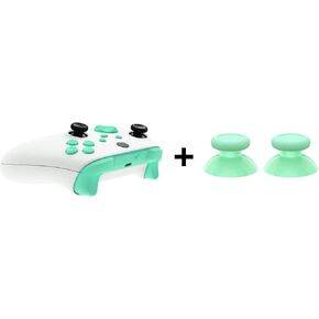 eXtremeRate Mint Green Custom Thumbsticks + Replacement Buttons for Xbox Series X/S Controller