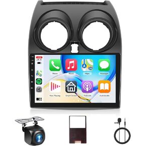 4+64G Android Car Radio Stereo for Nissan Rogue Qashqai 2006-2016 Wireless Carplay Android Auto, 9’’ Touch Screen Head Unit Mirror Link WiFi GPS Navigation Bluetooth FM/RDS DSP Backup Camera SWC