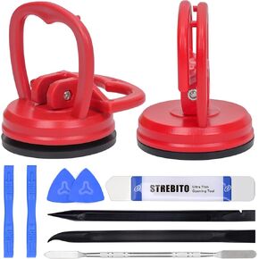 Strebito Cust Cups Heaff-Duty 2 Pits + Spudger PRY TOOL KIT 11 قطعة حزمة أداة فتح أدوات ، Ultimate Toolkit لـ IMAC ، iPhone ، Macbook ، iPad ، التلفزيون ، الهاتف ، الكمبيوتر المحمول ، الكمبيوتر ، الكمبيوتر اللوحي ، مزيل شاشة LCD