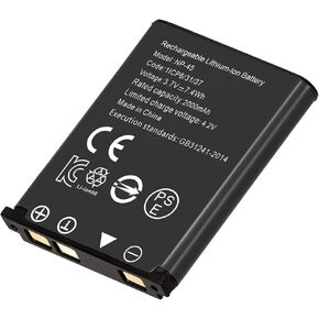 (1 Pack) NP-45 Battery, 2000mAh High Capacity Li-ion Replacement Battery for SFujifilm INSTAX Mini 90 Fuji FinePix XP140 XP130 XP120 XP90 XP80 XP70 XP60 XP30 XP20 T560 T550 T510 T500 T400 T360