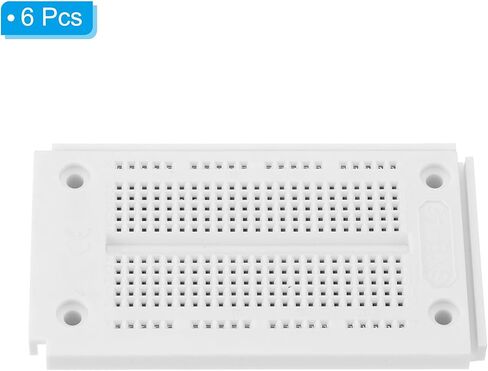 PATIKIL 6 Pcs Breadboard, Solderless Breadboard Large Breadboard 270 Tie Points Prototype PCB Bread Board Electronics Kit Plates in Saudi Arabia