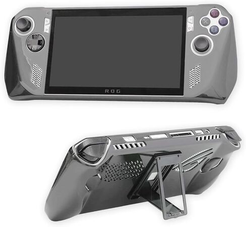 Protective Case for ROG Ally, Crystal Cover, PC Shell with Kickstand, Heat Dissipation, Anti-Slip/Scratch/Fingerprint, Ergonomic Grip, Lightweight Durable (Clear) in Kuwait