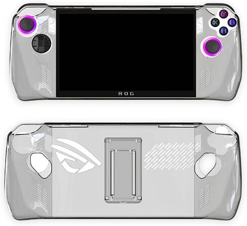 Protective Case for ROG Ally, Crystal Cover, PC Shell with Kickstand, Heat Dissipation, Anti-Slip/Scratch/Fingerprint, Ergonomic Grip, Lightweight Durable (Clear) in Kuwait