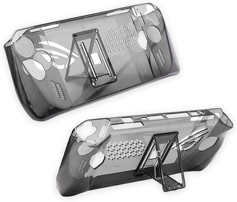 Protective Case for ROG Ally, Crystal Cover, PC Shell with Kickstand, Heat Dissipation, Anti-Slip/Scratch/Fingerprint, Ergonomic Grip, Lightweight Durable (Clear) in Kuwait