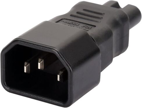 C14 to C7 Down Direction Right Angled 90 Degree AC Adapter IEC320 C14 to C7 Right Angle 90 Degree Down Angled AC Power Adapter Extension (Down 90 Degree) in Kuwait