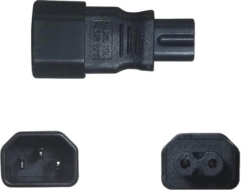 C14 to C7 Down Direction Right Angled 90 Degree AC Adapter IEC320 C14 to C7 Right Angle 90 Degree Down Angled AC Power Adapter Extension (Down 90 Degree) in Kuwait