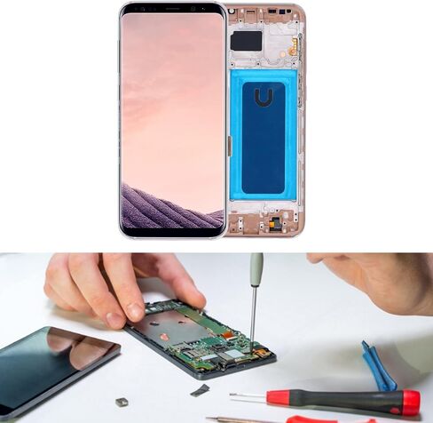 Screen Replacement for Galaxy S8+ Plus, Screen Assembly for Galaxy S8+ Plus LCD Display for S8 Plus G955U G955F G955A, 6.2in Touch Digitizer Screen, Tested Before Shipping in Saudi Arabia