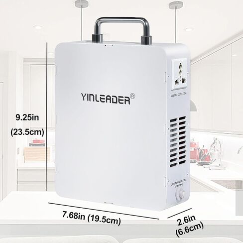 Yinleader 1500w 110v to 230v Step Up Transformer Power Voltage Converters(White) in Kuwait