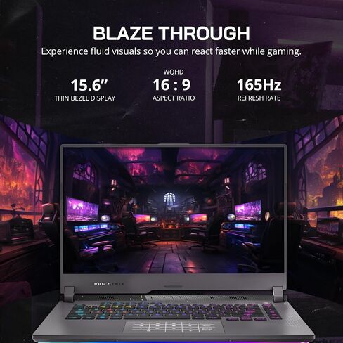 Asus 2022 ROG Strix G15 15.6'' FHD 144Hz Gaming Laptop, AMD Ryzen 7-4800H, 16GB RAM, 512B PCIe SSD, Backlit Keyboard, GeForce RTX 3060 Graphics, Windows 11 Home, Gray, 32GB Snowbell USB Card in Saudi Arabia