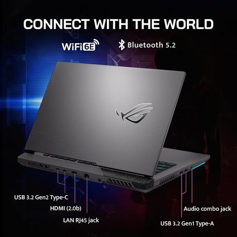 Asus 2022 ROG Strix G15 15.6'' FHD 144Hz Gaming Laptop, AMD Ryzen 7-4800H, 16GB RAM, 512B PCIe SSD, Backlit Keyboard, GeForce RTX 3060 Graphics, Windows 11 Home, Gray, 32GB Snowbell USB Card in Saudi Arabia