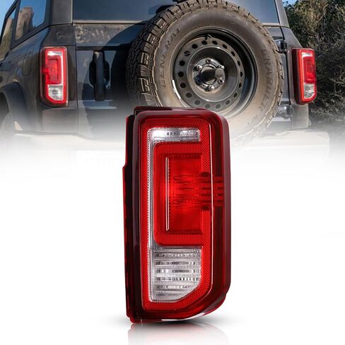 ضوء الذيل متوافق مع Ford Bronco 2021 2022 2023 OE Factory Style الهالوجين استبدال المصباح الخلفي الجانبي (بدون لمبة) in Saudi Arabia
