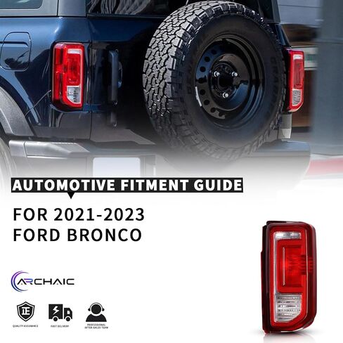 ضوء الذيل متوافق مع Ford Bronco 2021 2022 2023 OE Factory Style الهالوجين استبدال المصباح الخلفي الجانبي (بدون لمبة) in Saudi Arabia