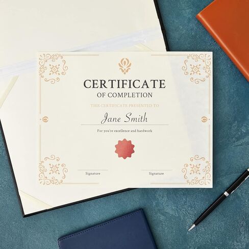 Best Paper Greetings 96 Sheets Parchment Paper for Certificates, Resumes, Diplomas, 90 GSM Textured Stationary, Printer-Friendly (Ivory, 8.5 x 11 in) in Saudi Arabia