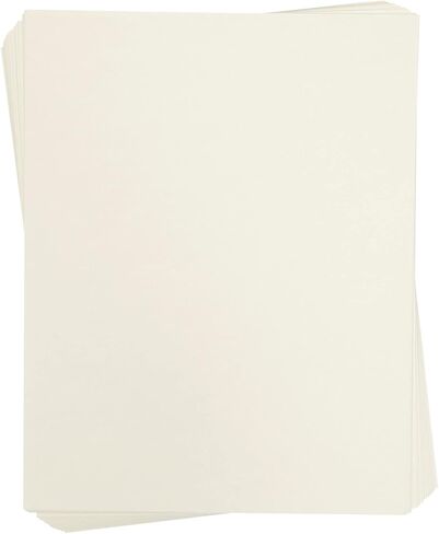 Best Paper Greetings 96 Sheets Parchment Paper for Certificates, Resumes, Diplomas, 90 GSM Textured Stationary, Printer-Friendly (Ivory, 8.5 x 11 in) in Saudi Arabia