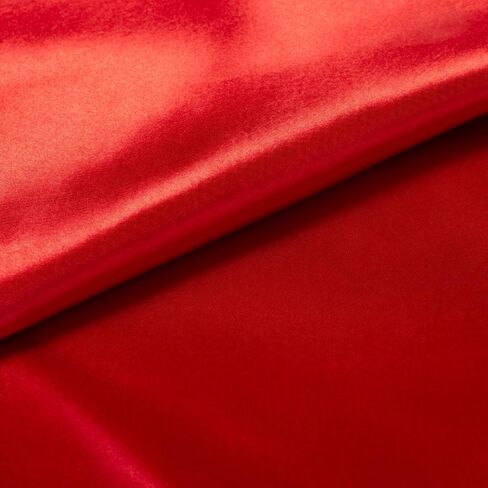 قماش Fynite 2 ياردة من الساتان Charmeuse | 2 ياردة | عرض 44 بوصة | قماش ساتان حريري لامع | ديكورات أزياء فستان الزفاف - بورجوندي in Kuwait