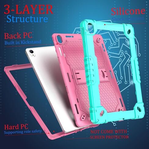 لـ Walmart Onn 11 بوصة Tablet Pro 2024 Case/Onn 11 inch Tablet Pro Model 100146660 Hybird Case Kids مع موقف Walmart Onn 11 "Tablet Pro 2024 تم إصداره (Green/Pink) in Saudi Arabia