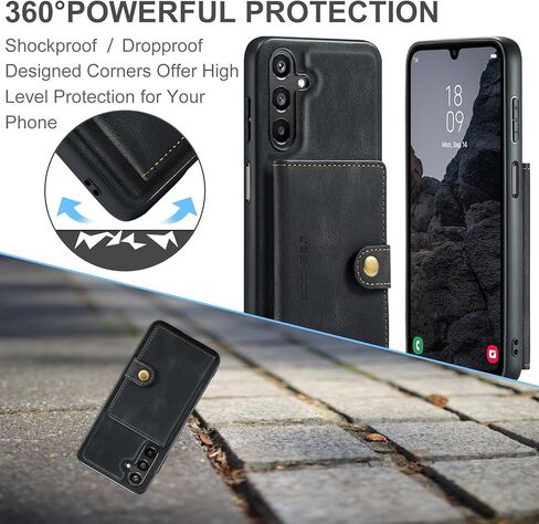 بالنسبة إلى Samsung Galaxy A16 Case Wallet ، فإن حامل البطاقة المغناطيسي القابل للفصل in Kuwait