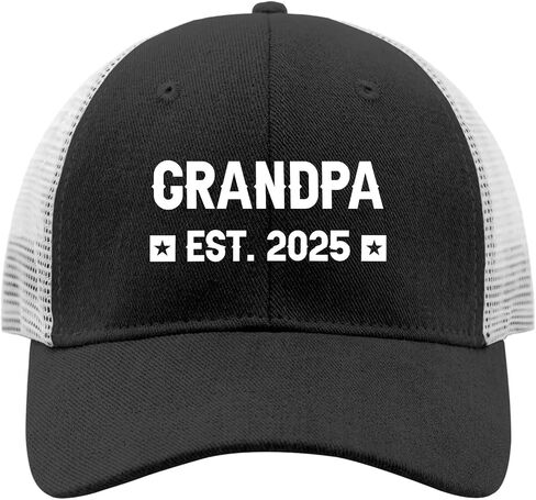 Grandpa Announcement Gifts Promoted to Grandpa Hat,Grandpa Est 2025 New Grandpa Hats Cap,Gifts for New Grandpa Baseball Cap in Saudi Arabia