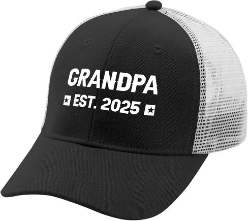 Grandpa Announcement Gifts Promoted to Grandpa Hat,Grandpa Est 2025 New Grandpa Hats Cap,Gifts for New Grandpa Baseball Cap in Saudi Arabia