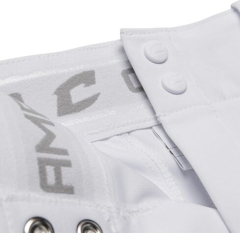 CHAMPRO boys Low-rise Youth Softball With Tournament Traditional Low Rise Pant w/Braid, Black, Scarlet Pipe, X-Large US in Kuwait