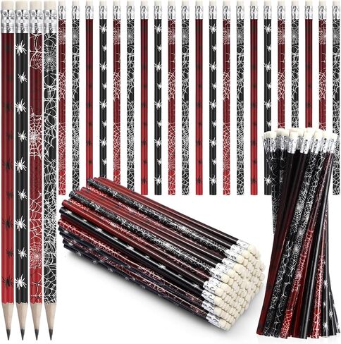 Teling 48 Pcs Construction Theme Pencil for Kids Excavators Themed Party Favors Assorted Bulldozer Blender Wood Pencils with Eraser Back to School Pencil Gifts for Kids Birthday Classroom Exchange in Saudi Arabia